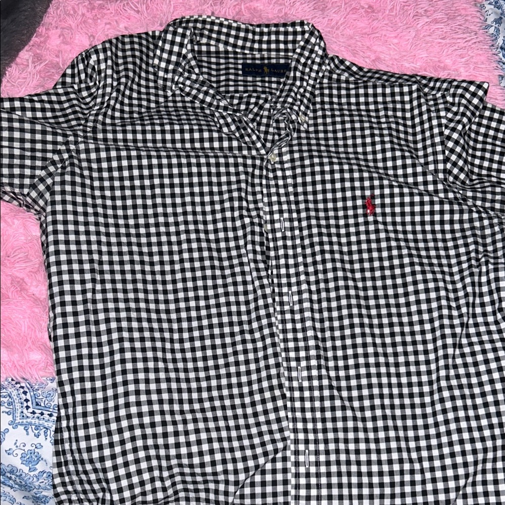 Polo by Ralph Lauren Black and White Gingham Shirt